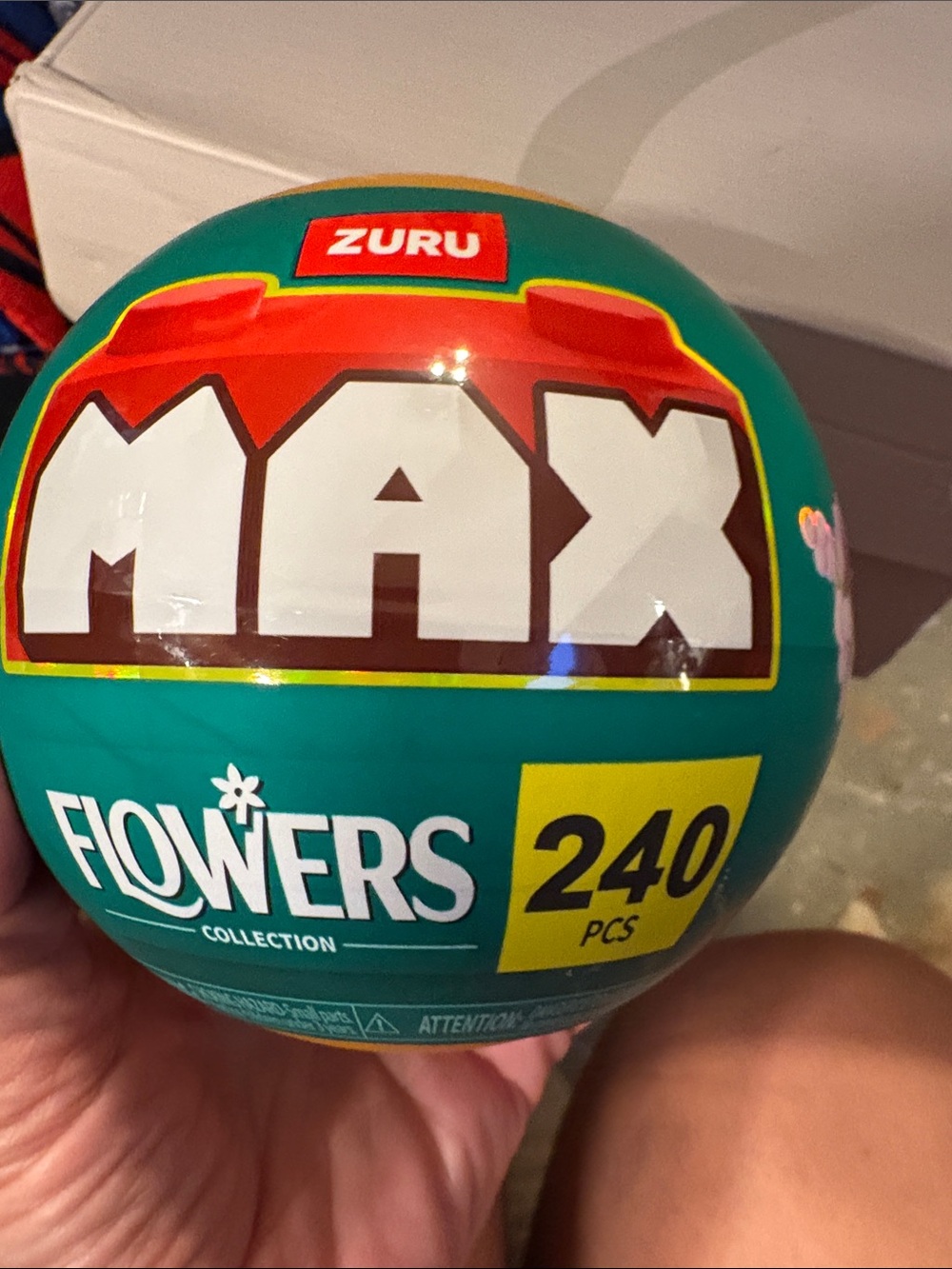 ZURU MAX Flowers Collection Building Set Surprise Ball - Teal, 240 PCS